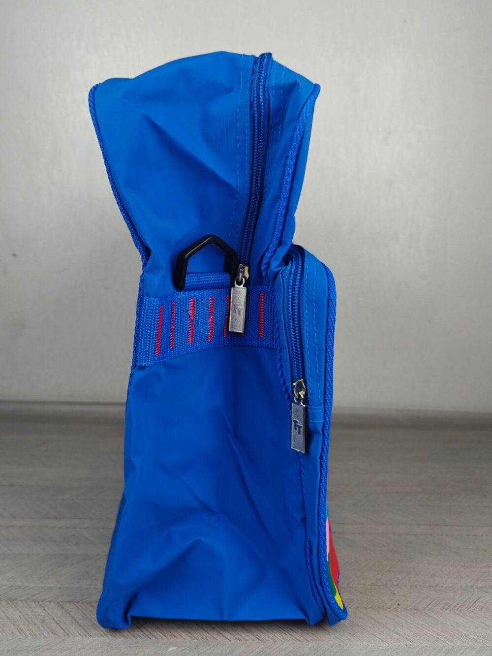 Vintage Trafalgar Shoulder Bag 80's Rainbow Blue Travel School Computer - Picture 5 of 10